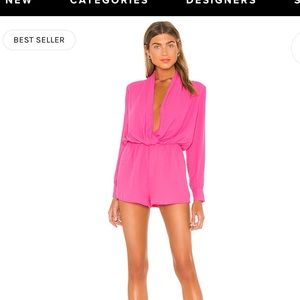 Superdown pink romper